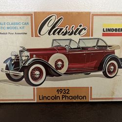 Classic Lindberg 1932 Lincoln Phantom Model Kit