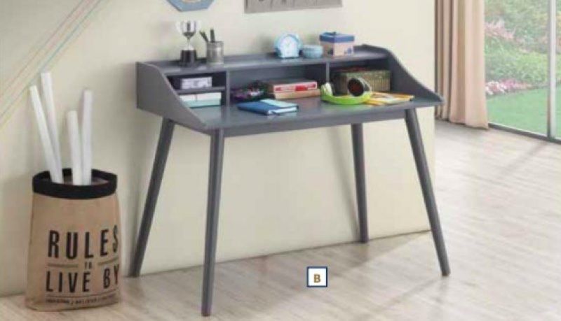 Brand New Grey Wood Writing Desk