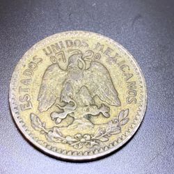 1919 Mexican 50 Centavos 