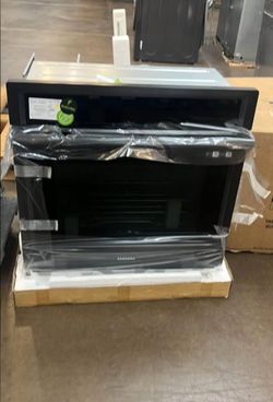 Black stainless Steel 30 Inch Wide Single Wall Oven