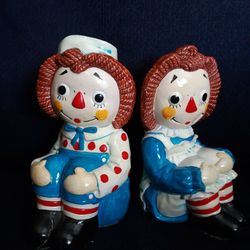 Raggedy Ann and Andy Bookends