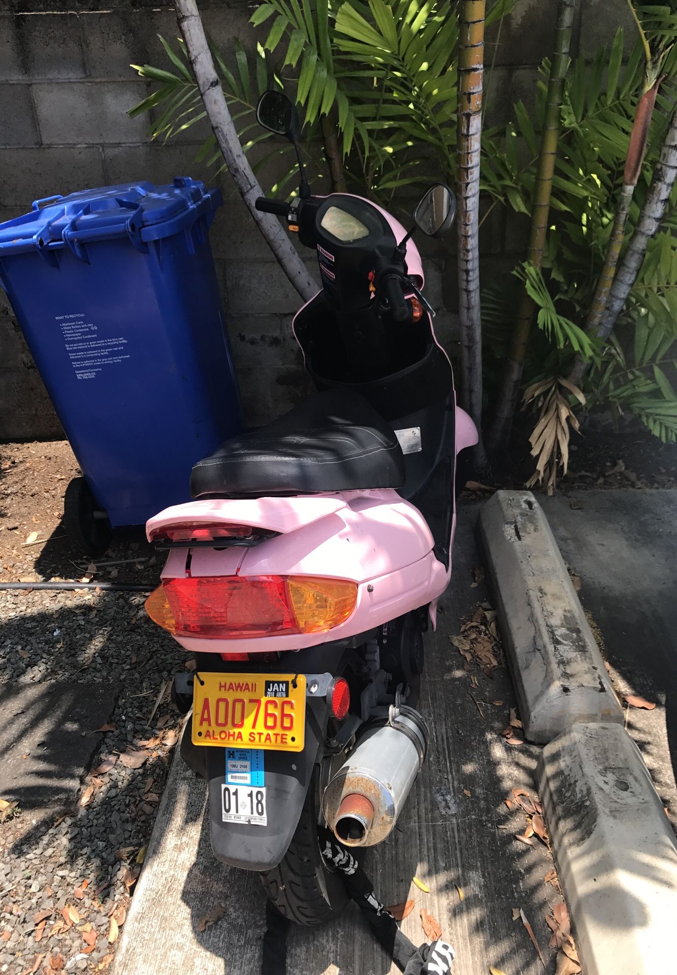 Pink pronto moped