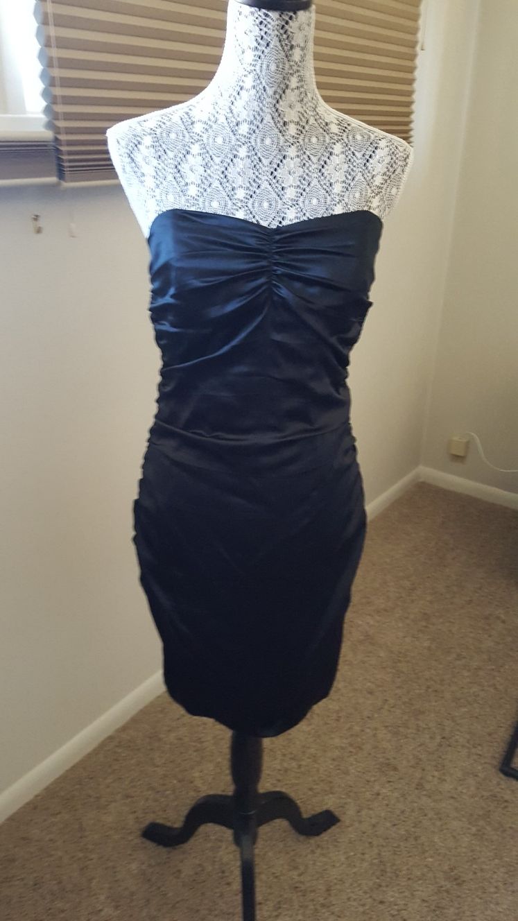 Express black strapless dress