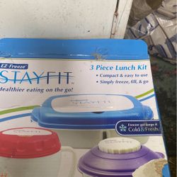 Stay Fit 3 Piece Lunch Kit New 