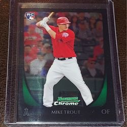 2011 BOWMAN CHROME MIKE TROUT RC #175
