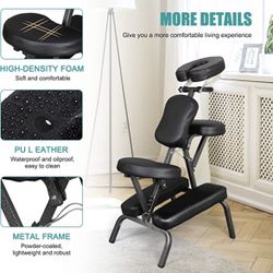 Deluxe Portable Massage Chair Light Weight Tattoo Spa Therapy Chair w/Carrying Bag Case