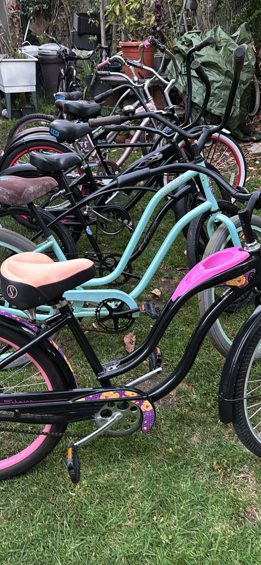 BIKES FOR SALE FROM $70 to $120 Each Ask for Price. I have two bikes 24” Wheels and the rest 26” WheelsSee my other bikes. Thanks