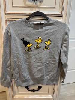 Peanuts Woodstock Gray Kids Knit Sweater
