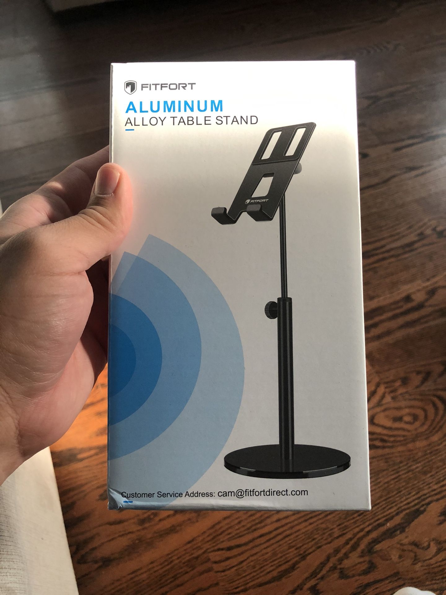 Fitfort Tablet Stand, Adjustable Tablet/Phone Holder of Aluminum Alloy Material