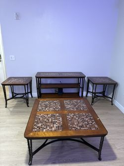 Living Room Set - TV Stand, Coffee Table, and 2 Side Tables