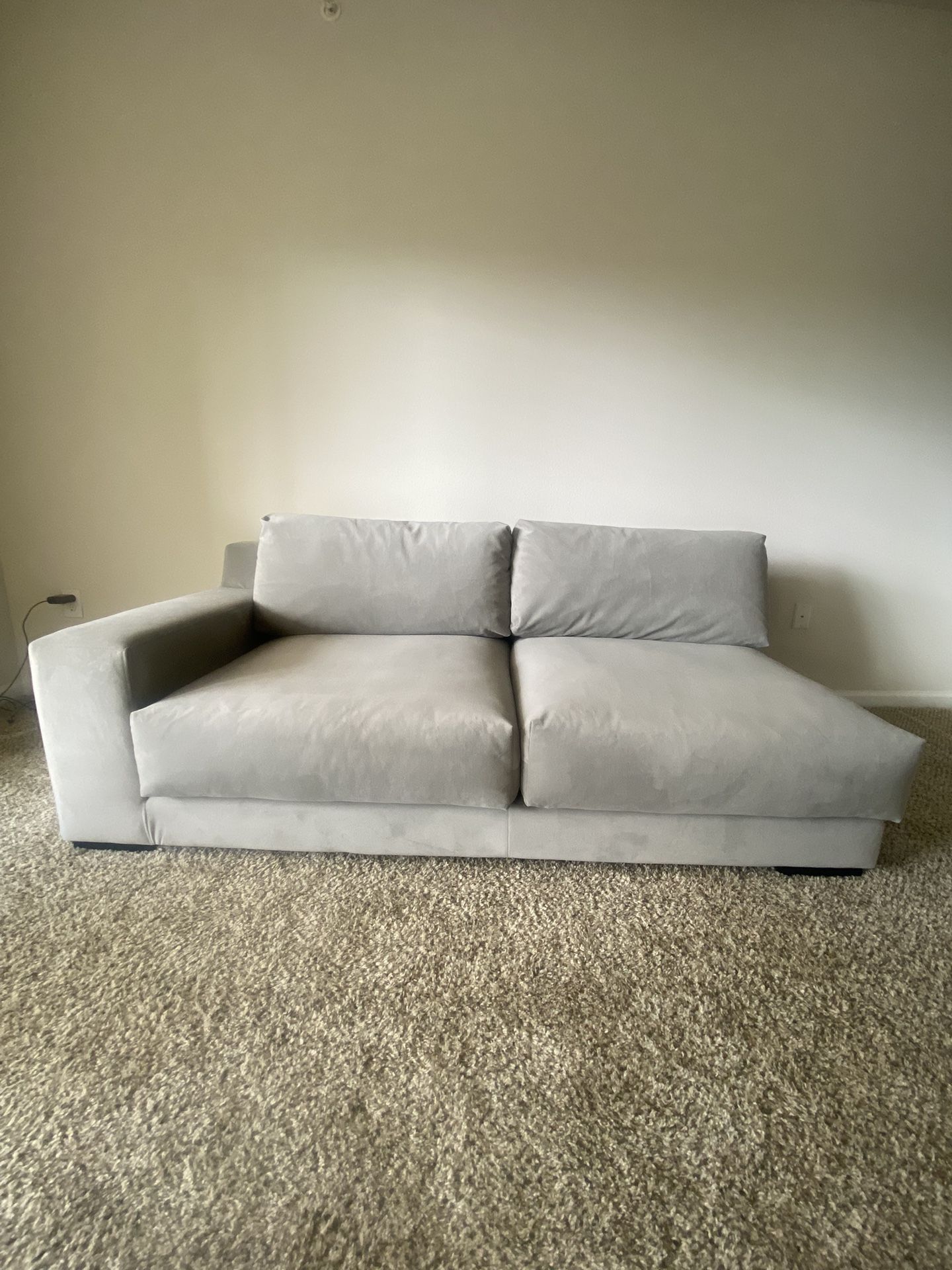 West Elm Silver Grey Dalton Sectional