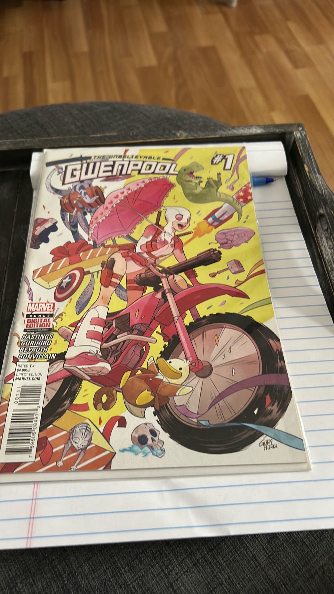 The unbelievable Gwen Poole, number one marble comic book