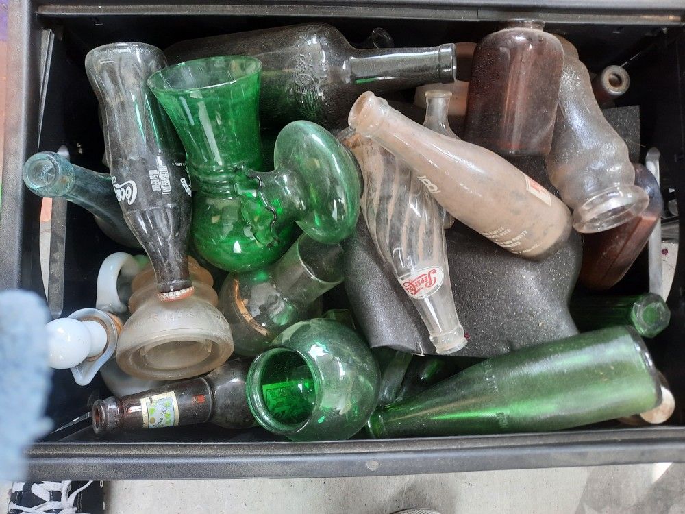 Antique Glass Bottles Old/Rare