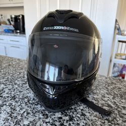 Seven Zero Seven Full Face Motorcycle Helmet Size XL Glossy Black Model XD-1