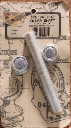 Vintage Kmart 1/2" x 4-1/4" Boat Trailer Roller Shaft Package 