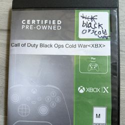 Call Of Duty: Black Ops Cold War (Xbox one/series X)