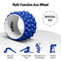 NEW TRAKK ACCU-WHEEL Foam Roller, Wheel for Muscle Pain Relief