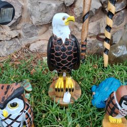 Hand Crafted Wooden Eagle 