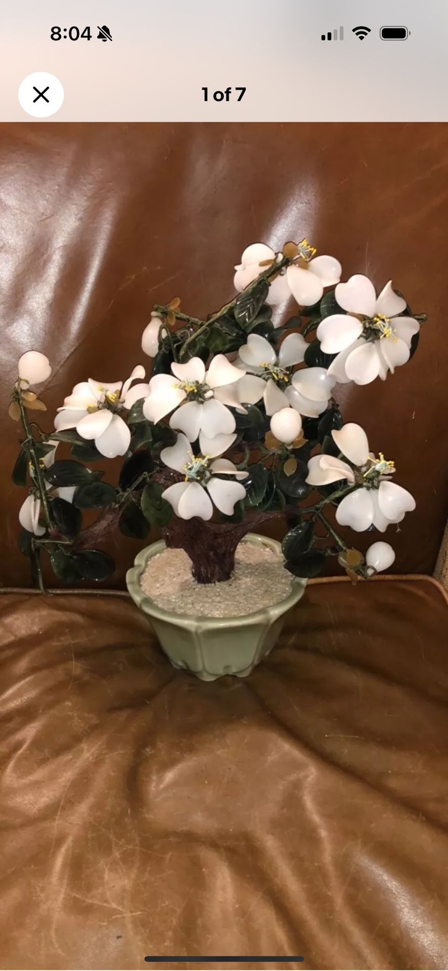 Chinese art glass bonsai tree