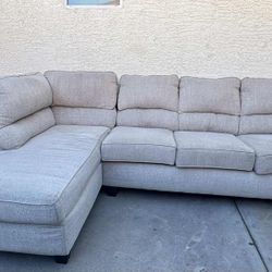 Beige Sectional (WILL DELIVER)