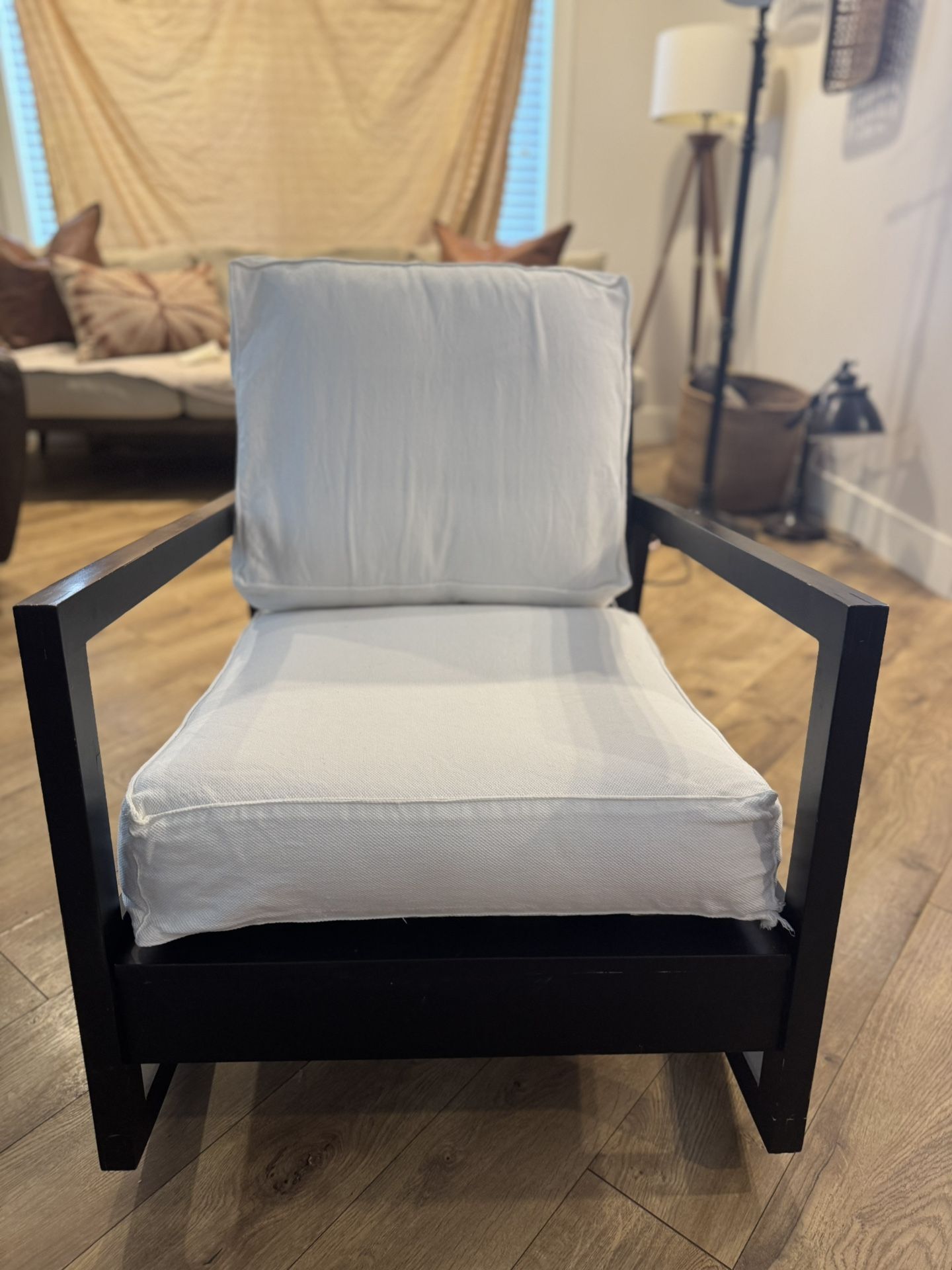 Wood Frame Cushion Rocking Chair