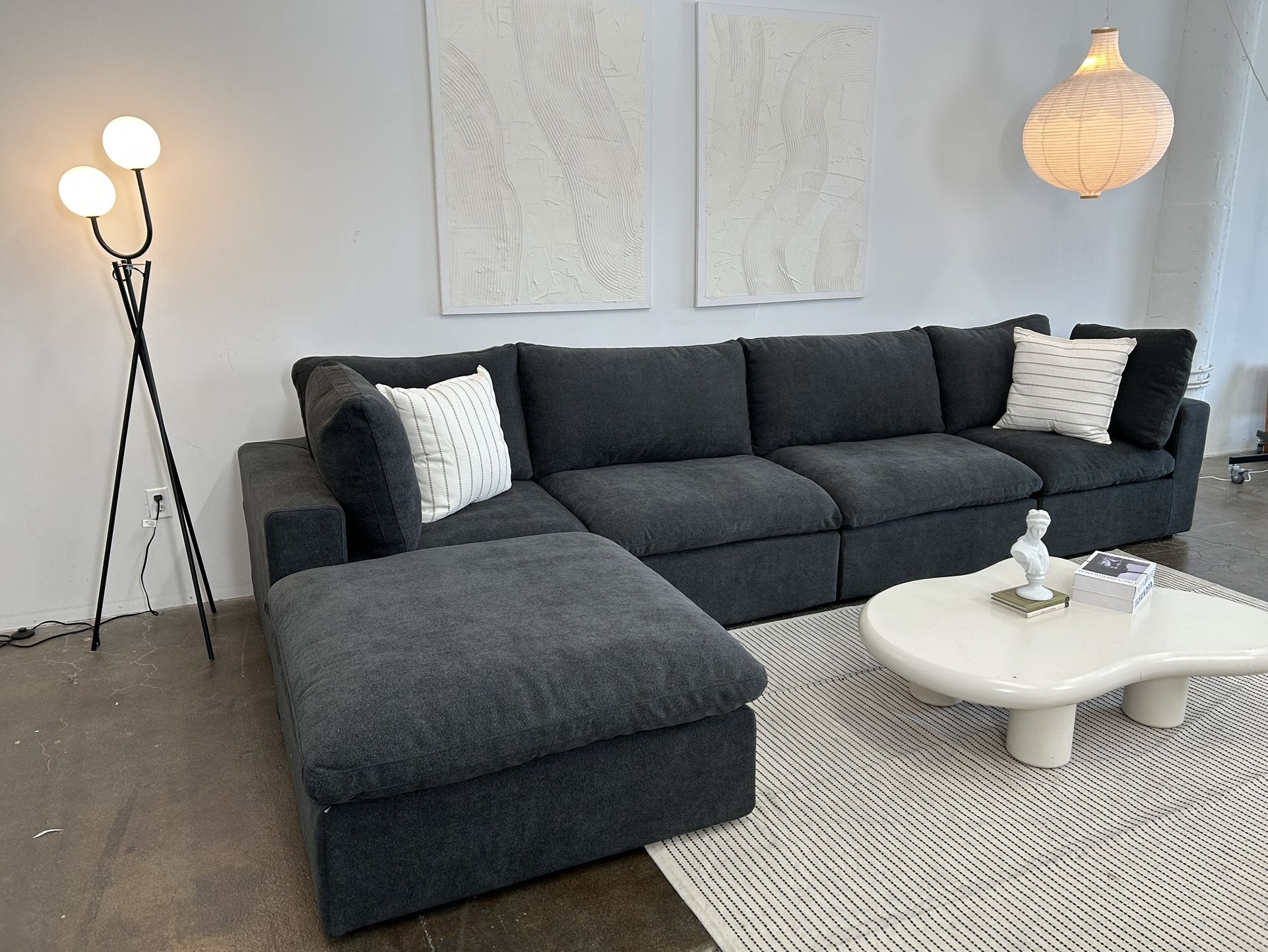 ⚫️Black Cloud Couch 4 Pc