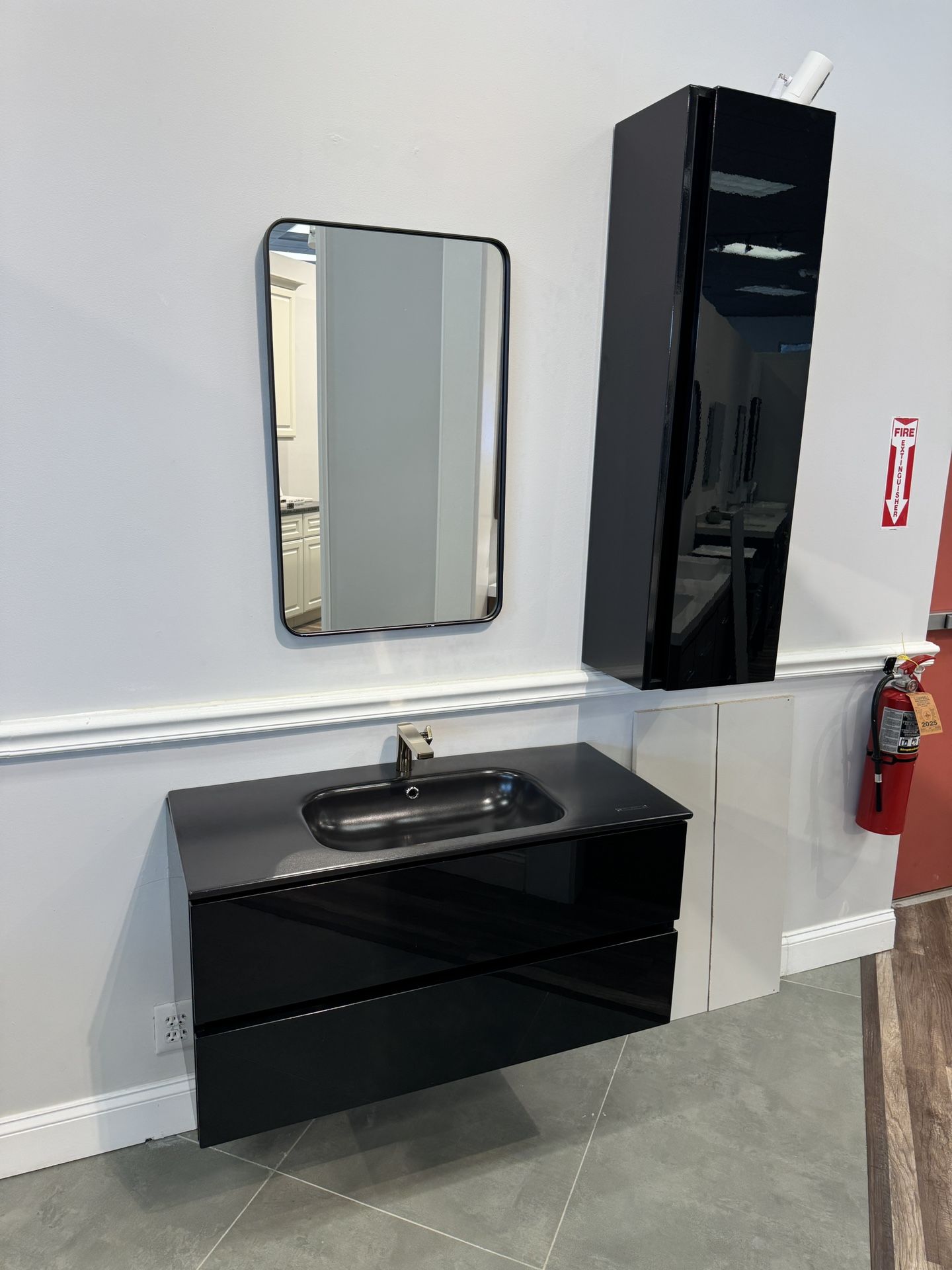 Glossy Black Vanity