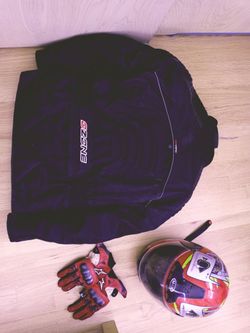 Motocycle Helmet & Jacket