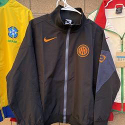 Nike Inter Milan black windbreaker jacket 