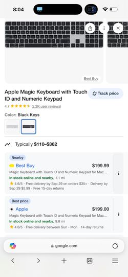 Magic Keyboard Touch ID - Like New 
