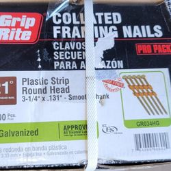 Framing Nails Grip Rite 3-1/4 in. x 0.131 in. 21-Degree