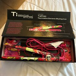Ti Ceramic Tattoo Flat Iron/hair Straightener