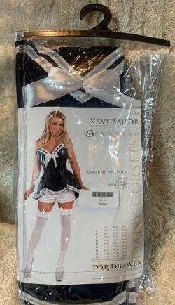 Halloween costume Daisy Corsets Navy Sailor 4pc-medium
