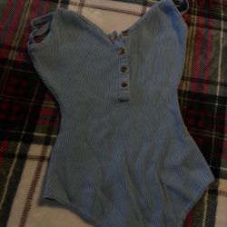 Light Blue Body Suit Size Small 