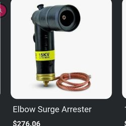 Eaton M. O. V. E 5KV ARRESTER ELBOW 15K. CLASS 8.3/ 14 AKV INTERFACE