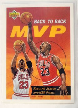 1992-93 Upper Deck #67 Michael Jordan "Back to Back MVP" basketball card