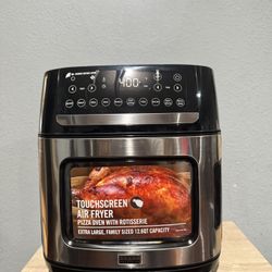 BELLA PRO SERIES 400 TEMP PRO SERIES TOUCHSCREEN AIR FRYER PIZZA OVEN WITH ROTISSERIE