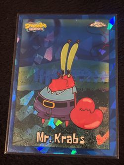 MR. KRABS TOPPS CHROME SAPPHIRE SPONGEBOB 2025