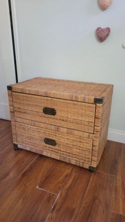 Vintage Wicker Drawer