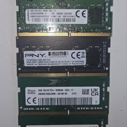 Sodim DDR4 RAM FOR SALE 3 X 8GB 3 X 4GB