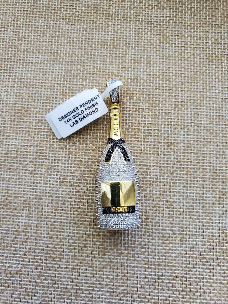 Plated pendant stainless steel chain included $75