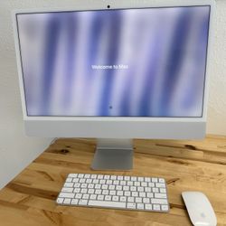 Like New In Box Apple M4 iMac 24-inch Silver - 256GB / 16GB with warranty  