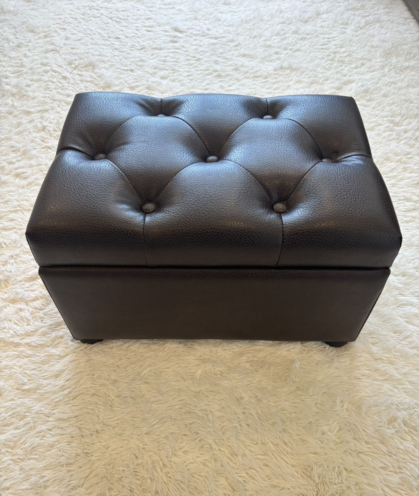Brown ottoman or footrest