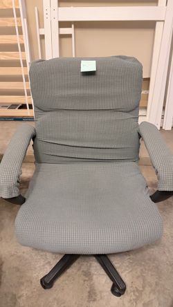 Pair of Ergonomic Office Chairs / Desk Chairs with Covers