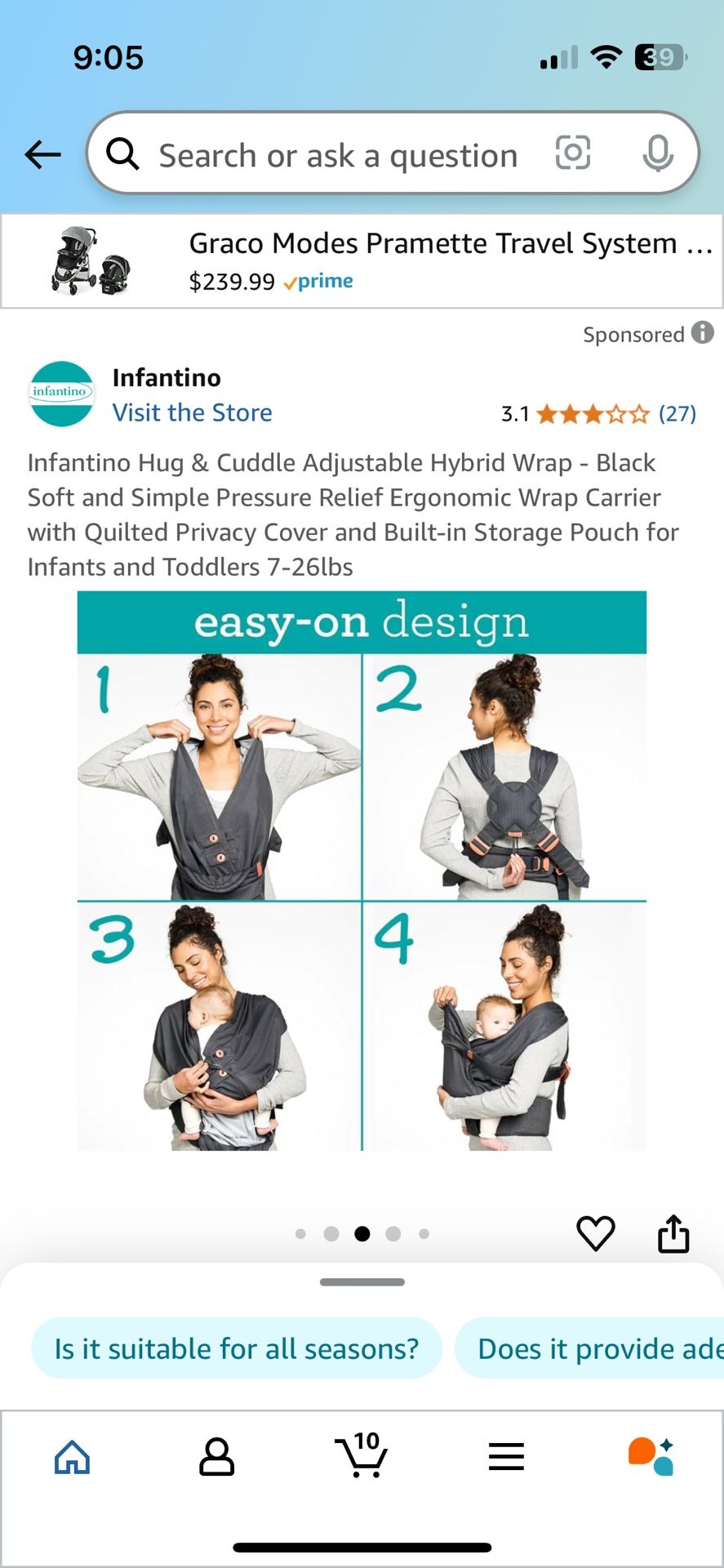 Infantino Baby Carrier/wrap