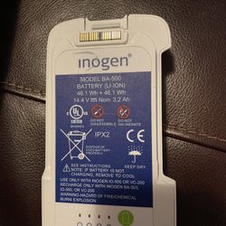 Inogen BA-500 double battery (46.1 Wh + 46.1 Wh). 