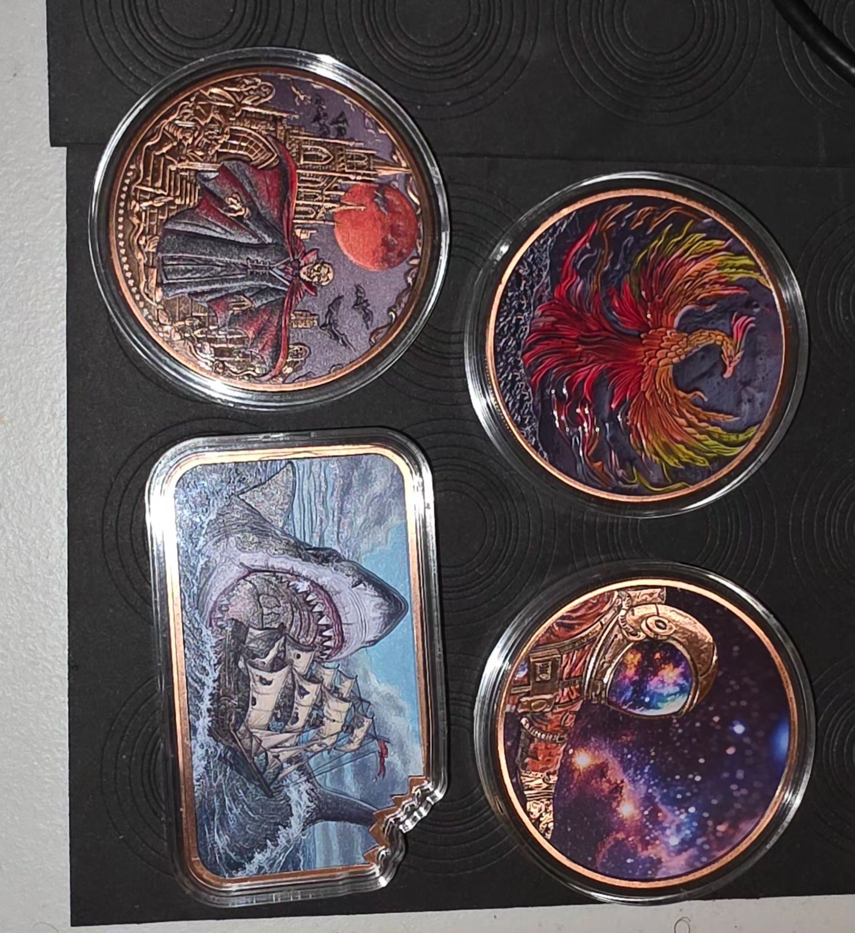 4 x 5 ounces painter copper rounds and bar