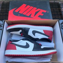 Nike Air Jordan 1 Low Retro OG Black Toe 2023 Men's Size 13 CZ0790-106 Chicago