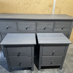 Gray IKEA Hemnes Dresser Set 