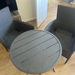 Bistro Table Set With 2 Chairs 